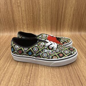 Vans Authentic Dia De Muertos Glow In The Dark Black/White Skate Shoes Women's 6